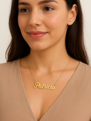 Colar de nome personalizado (Prazo de produção: Até 25 dias úteis)