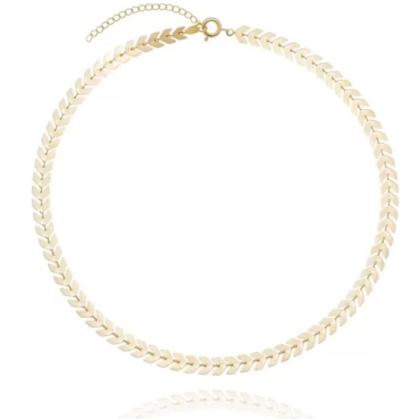 Pulseira com design de seta banhado a ouro 18k