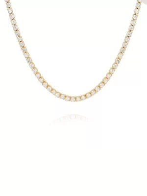 Colar Chocker Riviera cravejado em zircônia incolor