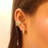 Brinco Formato Gota banhado a ouro 18k
